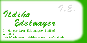 ildiko edelmayer business card